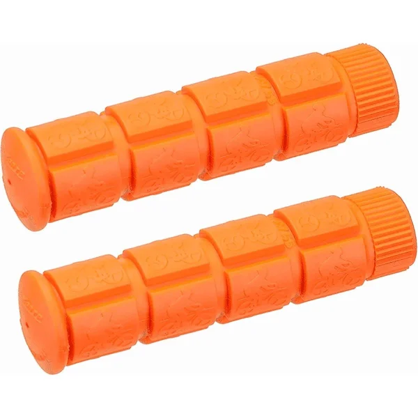 120 mm Single Speed grips orange comfort rubber