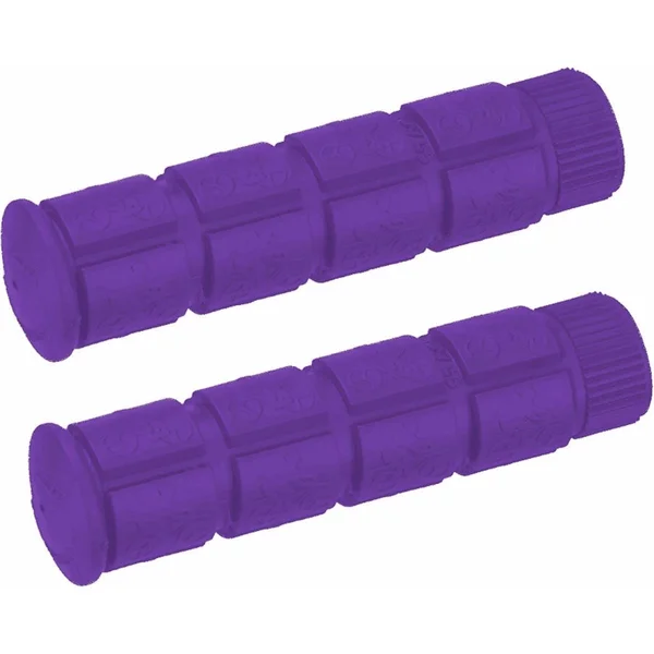 Bike grips 120mm rubber comfort purple for single speed adult