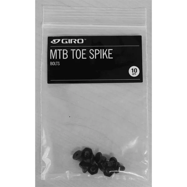 2-piece black replacement screws with washers kit GIV024 for MTB shoes