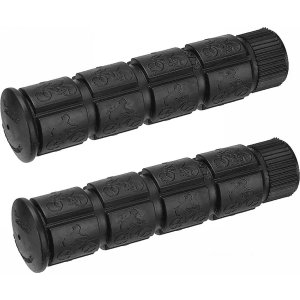 120mm rubber bike grips black comfort