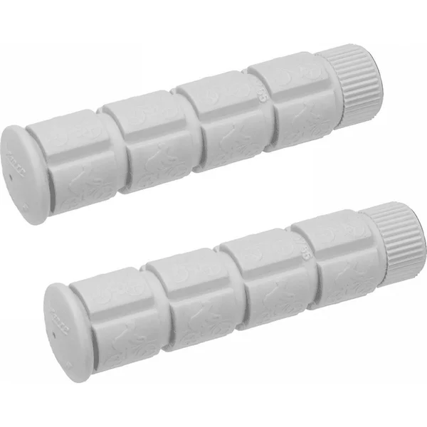 Bike grips 120mm rubber comfort white