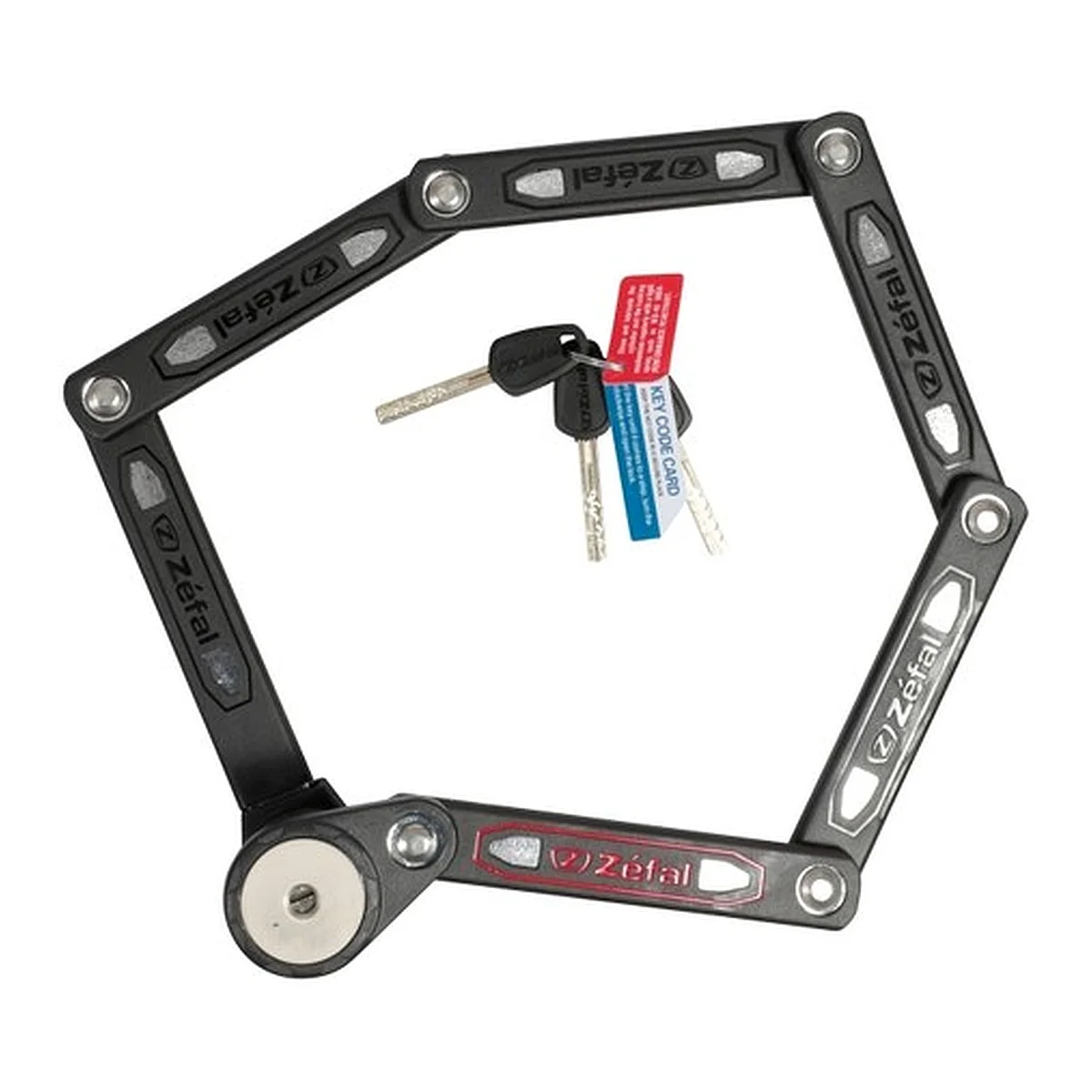Folding lock K-Traz F16 71 cm with mount and 3 keys 3