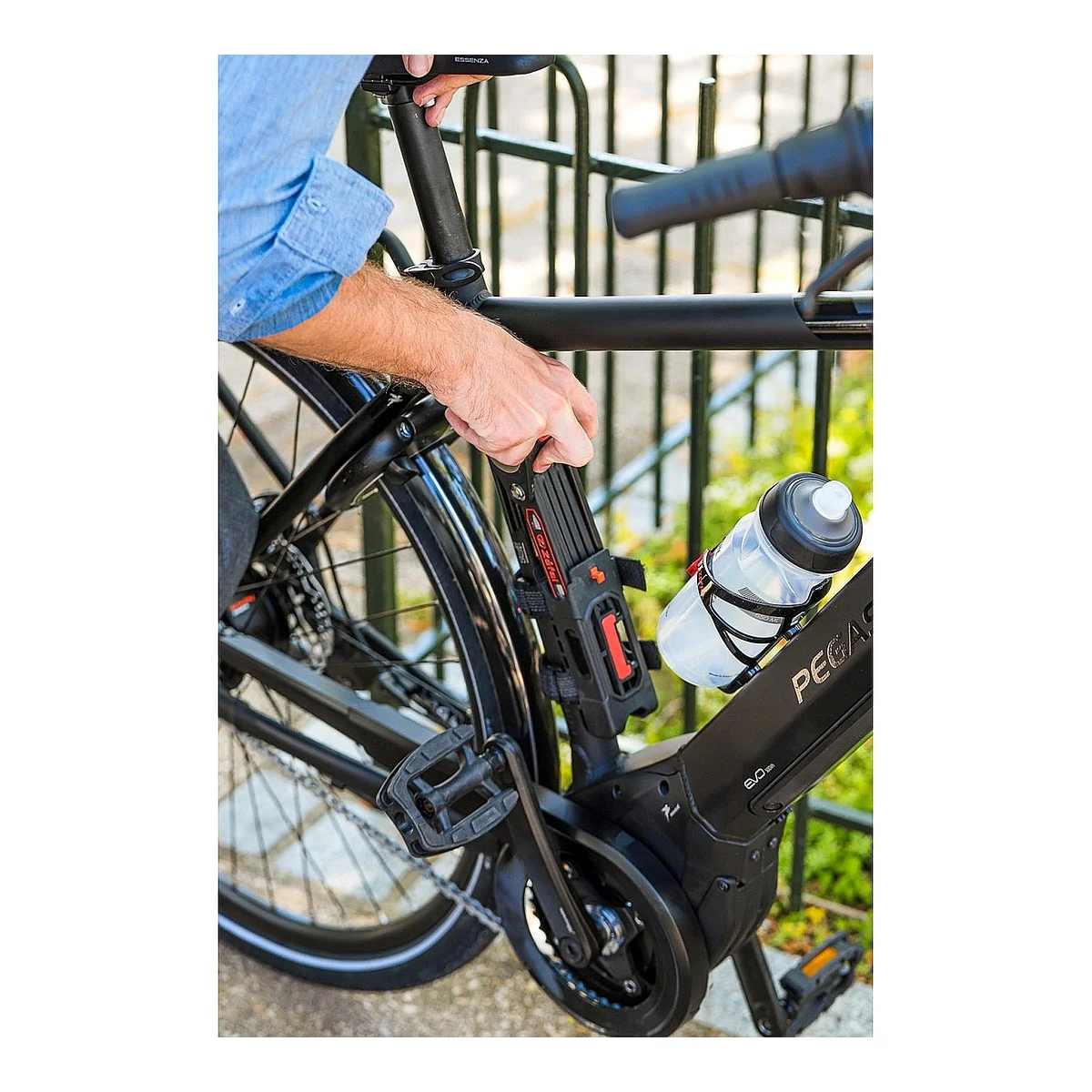 Folding lock K-Traz F16 71 cm with mount and 3 keys 5